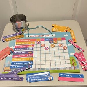 Colorful Responsibility Chart for Kids